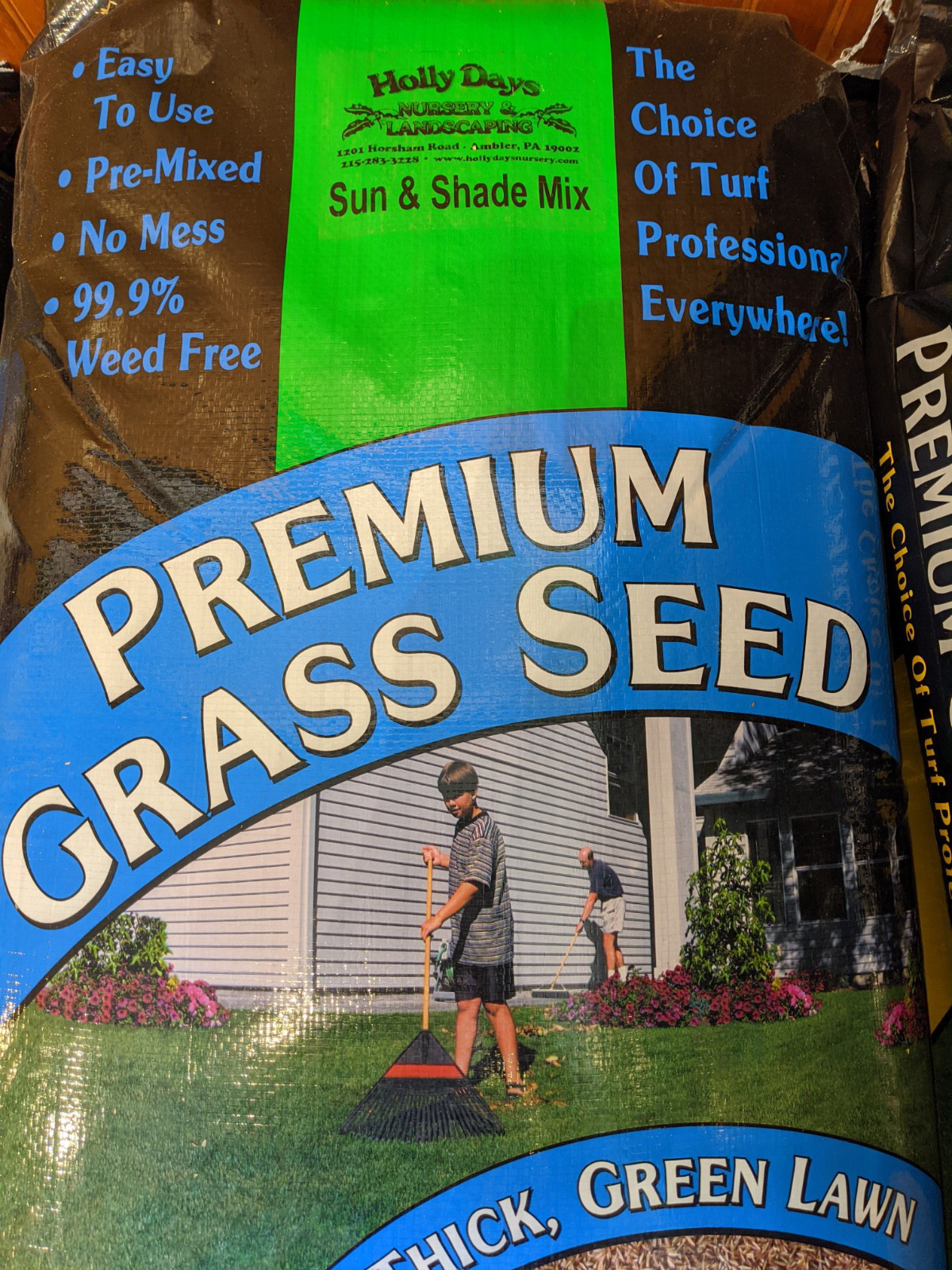 Grass Seed Premium Sun & Shade Mix 50lb Holly Days Nursery, Garden Center, & Landscaping