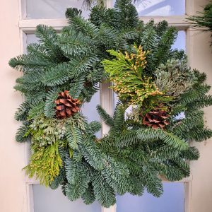 noble-fir-8-christmas-wreath-holly-days-horsham-ambler-2020